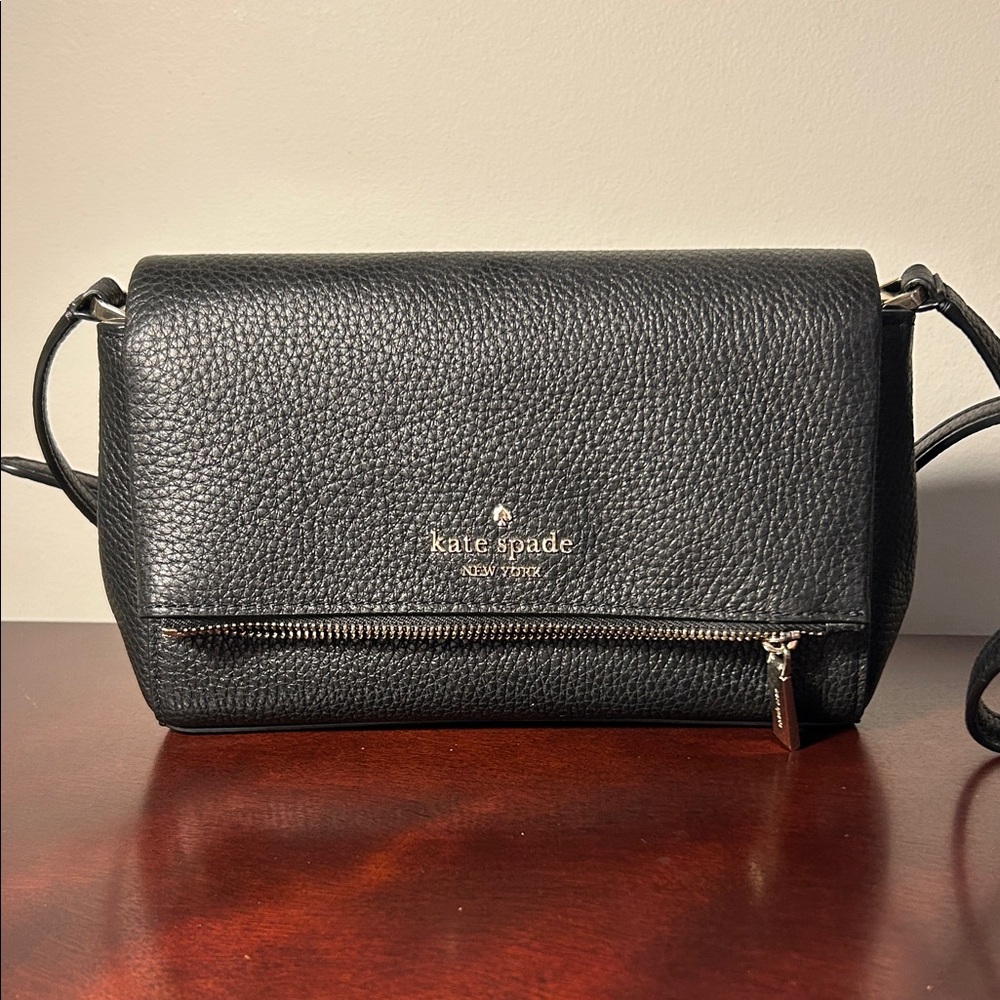Kate Spade Black Leather Crossbody Bag